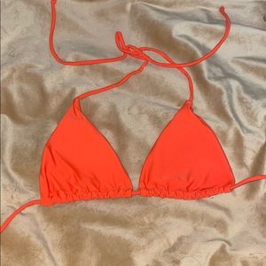 Orange swim top